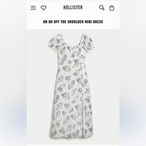 Hollister On or Off the Shoulder Midi Dress